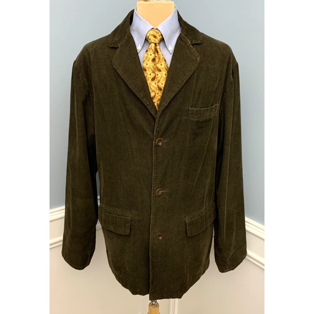 Cutter & Buck Blazer Mens XL Corduroy Unstructured Relaxed Jacket Sportcoat